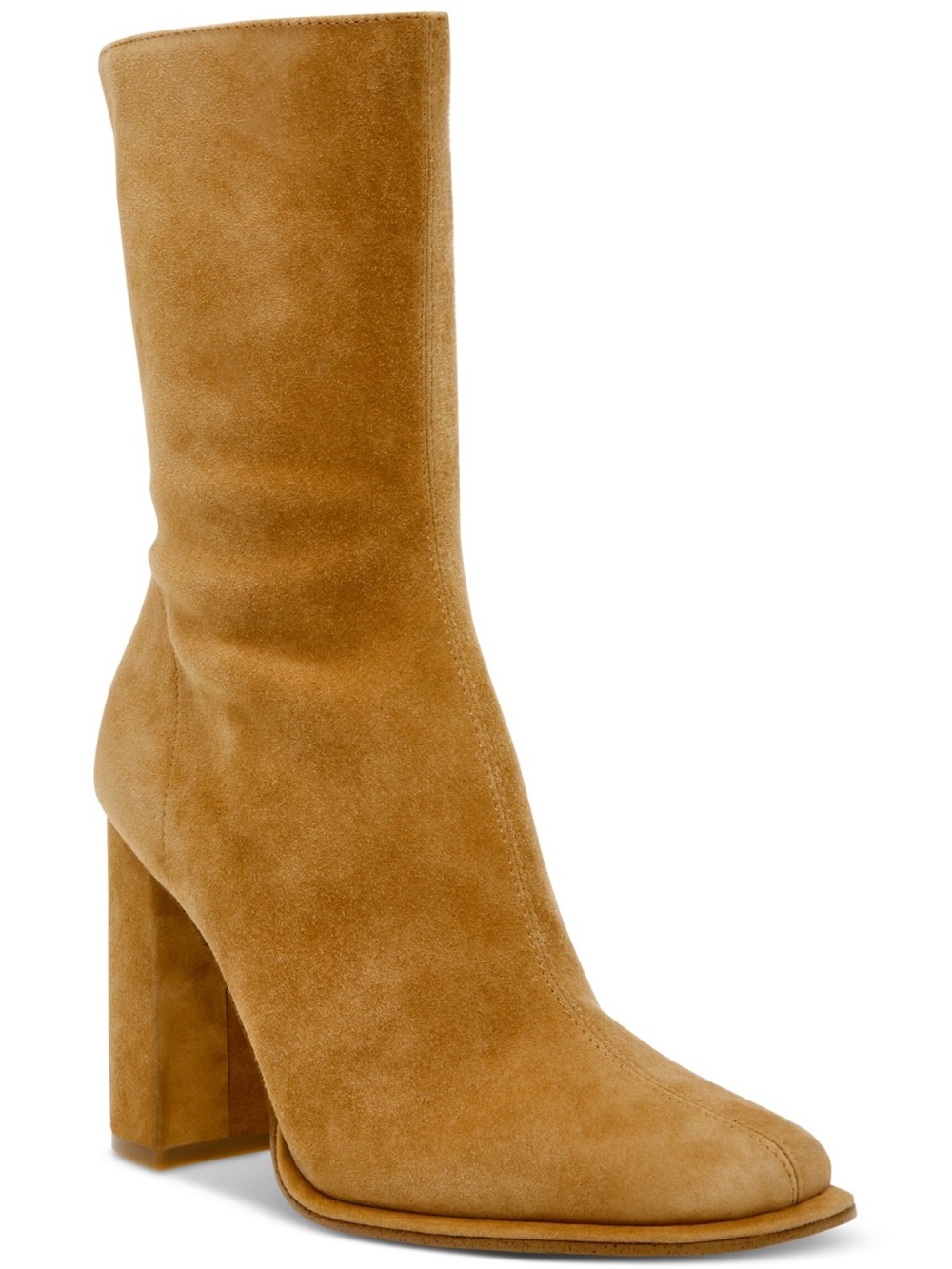Steve Madden Lockwood Block Heel Suede Mid-Calf Boots